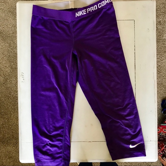 Compression Cropped Purple Purple Cropped Nike Nike Compression Leggings Purple Leggings Nike 80wkXnOP